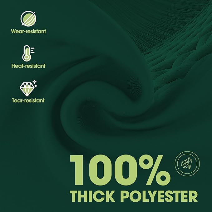 Pureegg Rectangle Table Cloth 60" x 84" – Durable Polyester Tablecloth Offers Reusable & Washable Protection, Ideal for Outdoor Party, Picnic, Wedding, Banquet and Birthday, Hunter Green