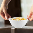 Meadow Lane 6-inch Small Colander, BPA-Free, Dishwasher Safe, Double Handles, Compact Food Strainer for Berries, Veggies and Pasta, 3-Cup Capacity, Green and White, 2-Pack