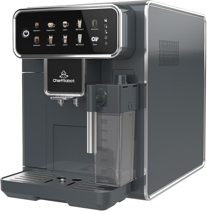Fully Automatic Coffee Maker with Built-in 3-Level Grinder Expresso/Cappuccino/Latte/Americano Coffee Machines with Self-Cleaning Function 12 Cup Coffee Machine for Home/Office