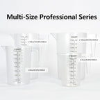 Food-Grade Plastic Measuring Pitcher – 64 Ounce & 8 Cups Measuring Cups with Handle for Liquid, Motor Oil, Pool & Lawn Chemicals, Dilution, Soap Mixing, Brewing, Commercial & Kitchen Use(2000ml)