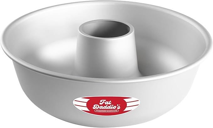 Fat Daddio's RMP-12 Anodized Aluminum Ring Mold Pan, 12 x 4 Inch, Silver