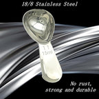 CoaGu Coffee Scoop 18/8 Stainless Steel Tablespoon (1pc 15ml with Magnet Measurement Metric Conversion Chart)