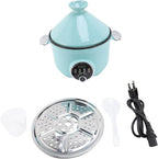 Zerodis Pot Tagines Non Stick Inner Pot Stainless Steel Basket Appetizer Bowls Tajine Style with Dome Cover Tagine Serving Dish 3.2 Liter Capacity Smart Pressure Cooker Cooker (US Plug 110v)