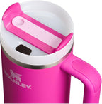 Stanley Quencher H2.0 Tumbler with Handle and Straw 30 oz | Flowstate 3-Position Lid | Cup Holder Compatible for Travel | Insulated Stainless Steel Cup | BPA-Free | Violet Blossom
