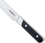 Made In Cookware - 9" Inch Bread Knife France - Full Tang With Truffle Black Handle