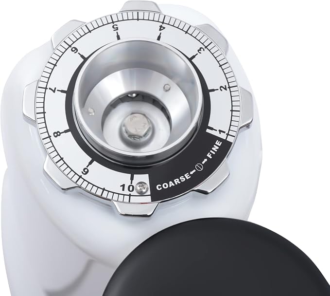 64mm Burrs Coffee Grinder, 42.33oz Electric Coffee Bean Grinder, 10 Grinding Levels 350W Power 1400Rpm Espresso Bean Milling Machine w/Hopper Door, 5.91ft Power Cord for Commercial Locations