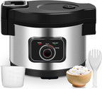 13L Commercial Rice Cooker Large Rice Cooker 50Cup(Cooked)/25Cup (Uncooked), 1850W Rice Cooker for Restaurant Canteen Party Commercial Rice Warmer for 24H