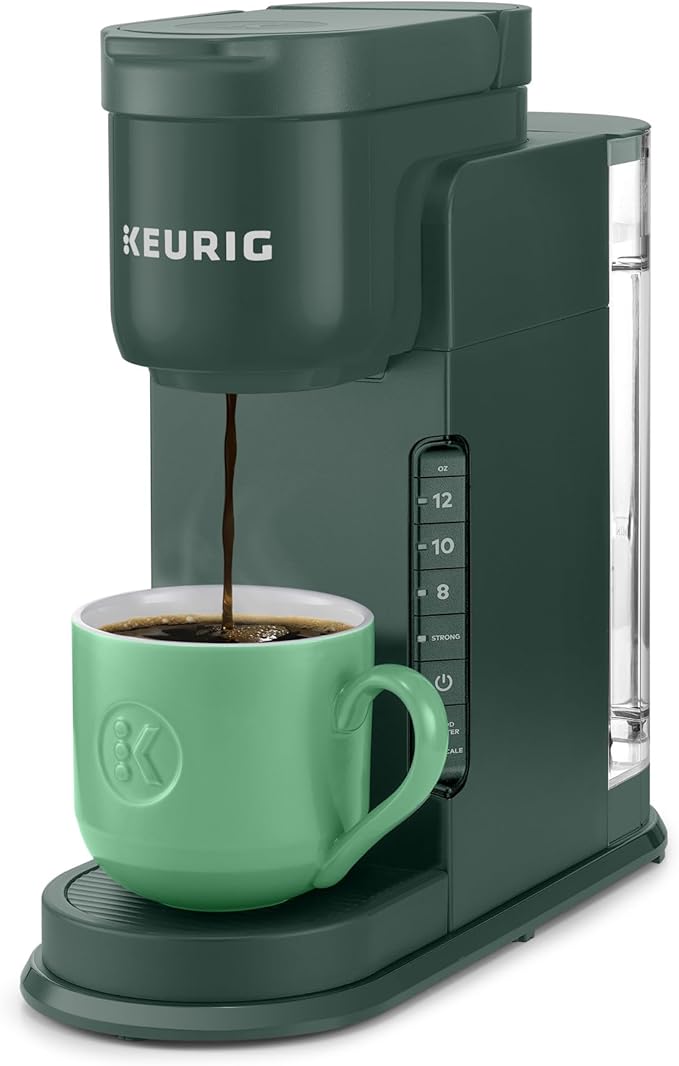 Keurig K-Express Single Serve Coffee Maker – Strong Brew Option, 42oz Reservoir, Sleek Design for Holiday Hosting & Gifting, Evergreen