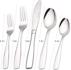 Silverware Set, 20-Piece Stainless Steel Flatware set, Tableware Cutlery Set Service for 4, Utensils for Kitchens, Dishwasher Safe