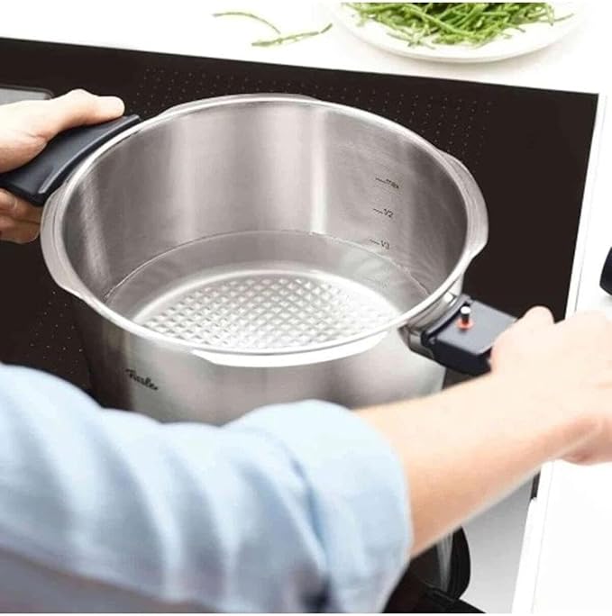Fissler Vitavit Premium Pressure Cooker Set, 3.7 Quart and 6.3 Quart with Glass Lid
