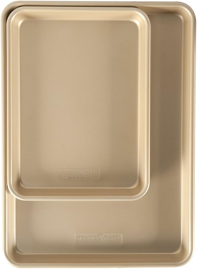 Nordic Ware Naturals NonStick Half Sheet and Quarter Sheet Set 24 inches