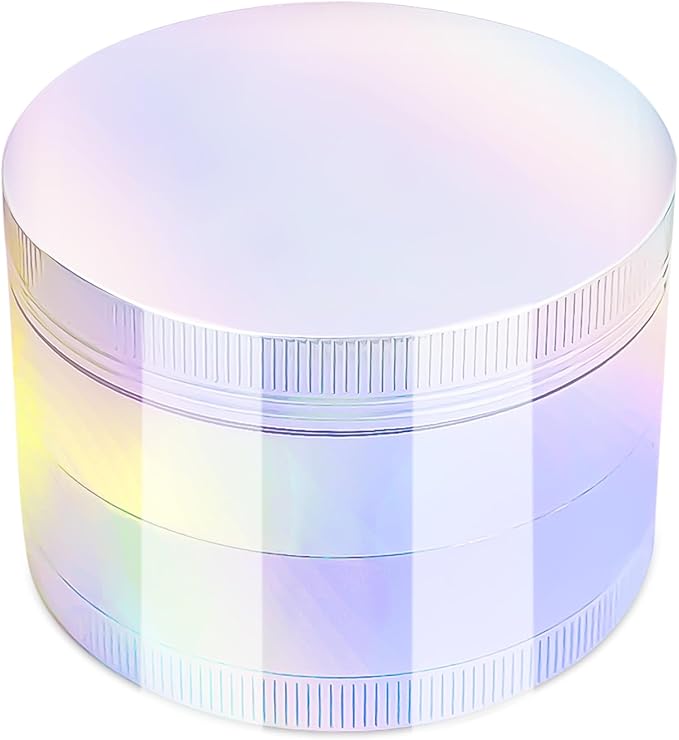 2.5 Inch Large Spice Grinder for Kitchen, White Rainbow