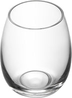 Restaurantware-Vetri 15 Ounce Wine Glasses, 24 Dishwashable Stemless Wine Glasses - No Lead, Durable, Clear Glass Cups, For Home, Bar, Or Restaurant, Serve Merlot, Chardonnay, Or Bordeaux