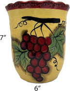 ACK Utensil Holder, Utensil Crock, Modern Kitchen Decor, Kitchen Storage(Sonoma Grape)