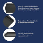 Oster Teston 15 x 10 Inch Nonstick Carbon Steel Cookie Baking Sheet - Matte Black