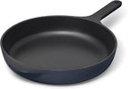Caraway Cast Iron Skillet - 10.5” Enameled Cast Iron Pan With 3 Layer Enamel Coating - No Seasoning Required - Compatible With All Stovetops - Free From Forever Chemicals - Midnight Blue