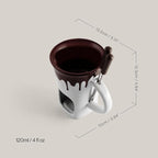 Swissmar F12064 4-Piece Nostalgia Chocolate Fondue Mug Set