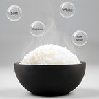 Low Carb Sugar Rice Cooker 2 Cups Uncooked and 4 Cups of Regular Cooking Small Carb Reducing Maker Rice and Grain Multi-Cooker with Stainless Steel and Nonstick Inner Pot