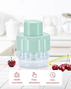 Cherry Pitter Tool, Multiple Fruit Remover, Mint Green, Kitchen Gadget for Cake Making and Fruit Salads