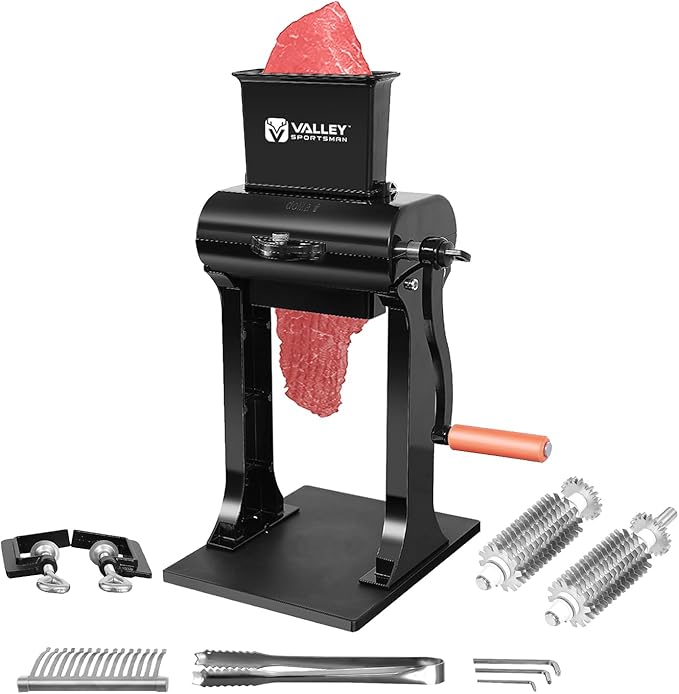 Manual Meat Tenderizer Machine, Stainless Steel Meat Cuber Tenderizer Machine for Beef and Chicken