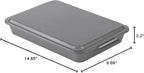 GoodCook Everyday Baking Pan with Metal Lid Nonstick Warp-Resistant Heavy-Gauge Steel Construction Even-Heating Oblong Cake Pan with Solid Oven-Safe Cover, 9x13-Inch, Gray