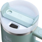 STANLEY Quencher H2.0 Tumbler with Handle and Straw 20 oz | Flowstate 3-Position Lid | Cup Holder Compatible for Travel | Insulated Stainless Steel Cup | BPA-Free | Seafoam