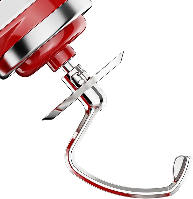 Stainless Steel Dough Hook for Kitchenaid Stand Mixer, Bread Hook for 4.5Qt -5 Qt Tilt-Head Stand Mixer, Dough Hook for Kitchenaid Mixer Attachments, Dishwasher Safe by GVODE