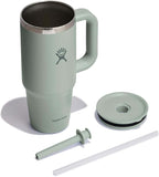 Hydro Flask 24 Oz Travel Tumbler with Handle, Lid and Straw - Insulated Stainless Steel in Tonal Agave
