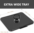 Kitchen Caddy Sliding Tray, Appliance Coffee Maker Slider Large Rolling Tray Under Cabinet Countertop Storage Moving Sliders for Stand Mixer Air Fryer Toaster Blender with Wheels -13.8'' W × 11.7''D