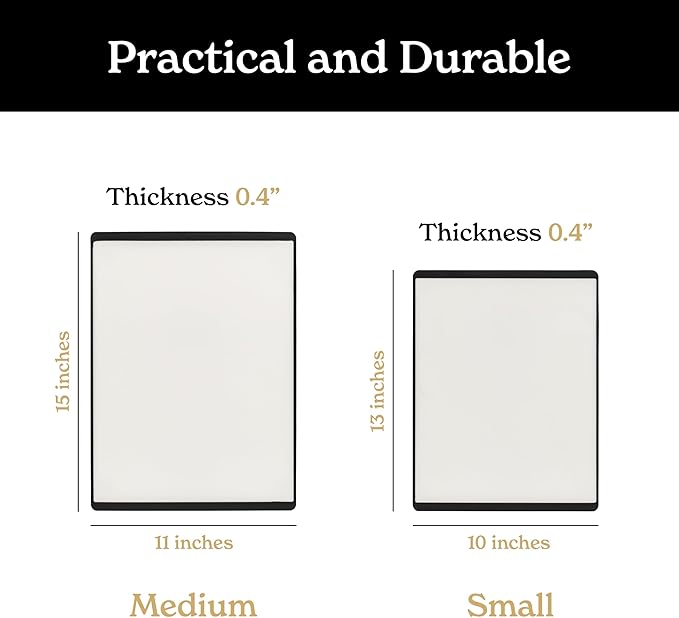 SMIRLY Plastic Cutting Board Set, Dishwasher Safe Plastic Cutting Boards Set for Kitchen, Cutting Boards for Kitchen - Plastic Chopping Board Set