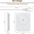 Misby Mug Warmer, Coffee Warmer for Desk Auto Shut Off Coffee Lovers Gift Ideas, Smart Coffee Cup Warmer with Gravity-Induction Coffee Mug Warmer for Desk Use Keep Beverages Coffee Warmer (White)