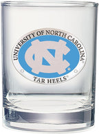 Heritage Pewter North Carolina Double Old Fashion | Double Rocks Glass 14 OZ for Liquor | Expertly Crafted Pewter Glass
