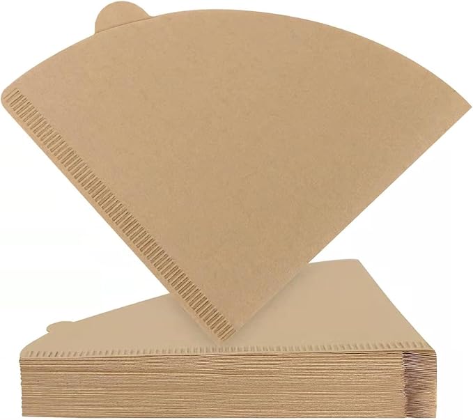 Coffee Filters,200 Count Disposable Coffee Paper Filters, Size 04 Unbleached Cone Filters 2-4 Cup, Filters For Pour Over and Drip Coffee Maker (200, V02)
