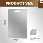 Titanium Cutting Board, 2025 Upgrade 100% Pure Titanium Cutting Boards for Kitchen,Food Grade Double Sided Cutting Mat for Meats,Fruits,Vegetables, Dishwasher Safe Chopping Boards-14"L x 10"W