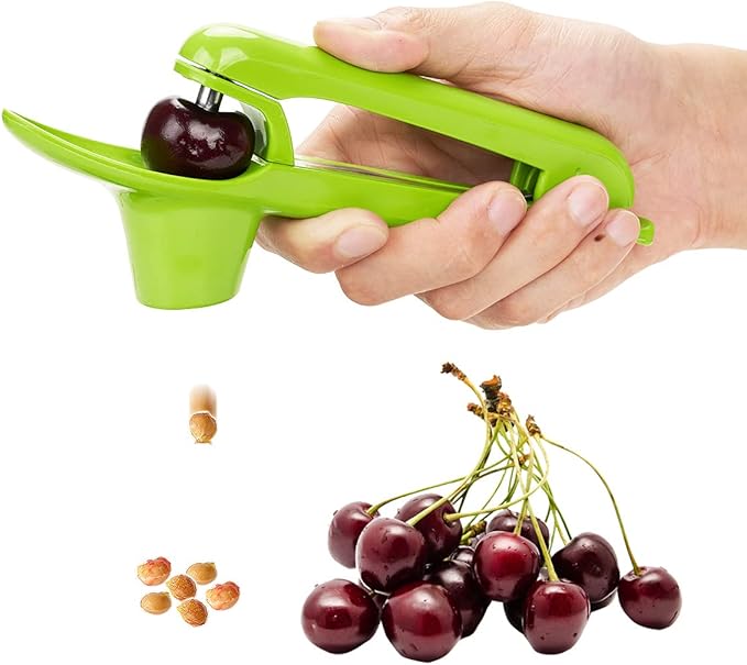 Cherry Pitter, Olive Pitting Tool Cherries Stoner Remover(Green)