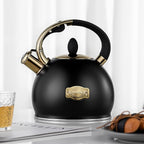 Stovetop Tea Kettle - 2.64 Quart Whistling Tea Pot for Stove Top, Stainless Steel Tea Kettle for All Stovetops Including Induction, Gas, Electric | Ergonomic Pouring Design