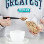 Easyworkz Stainless Steel Long Hollow Handle Coffee Scoop,7g Measuring Spoon for Ground Coffee and Loose Leaf Tea, Rose Gold-Black