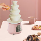 Chocolate Fountain Machine - 4 Tier Electric Chocolate Fondue Fountain Machine for Parties - Melts Cheese, Queso, Candy, and Liqueur - Dip Strawberries, Apple Wedges, Vegetables, and More