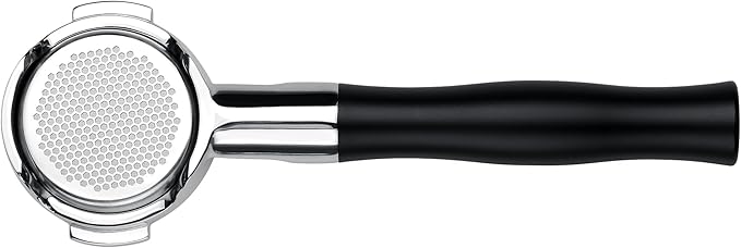 Normcore 58 mm Silm Naked Bottomless Portafilter Fits E61 Group Head, ECM, Rocket, Sanremo, Synesso, Slayer, VBM, Black Anodized Aluminum Handle and 18g Basket