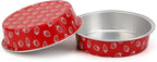 Beasea Disposable Mini Pie Pans with Lids, 100 Pack 4 Inch 8oz Aluminum Baking Foil Tins Small Round Tart Cups Containers for Individual Cupcake Dessert Muffin Cheesecake Ramekins Quiche Oven Dishes