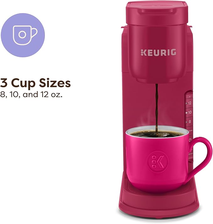 Keurig K-Express Single Serve Coffee Maker – Strong Brew Option, 42oz Reservoir, Sleek Design for Holiday Hosting & Gifting, Holiday Berry