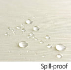 maxmill Jacquard Table Cloth Swirl Pattern Spillproof Wrinkle Resistant Heavy Weight Soft Tablecloth for Kitchen Dinning Tabletop Decoration Outdoor Picnic Rectangle 52 x 70 Inch Ivory