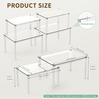 2Pack Acrylic Cabinet Organizer, Clear Cabinet Organizer Shelf, Spice Rack Organizer for Cabinet for Dishes, Spices, Soda Cans and Bottles, Stackable Shelves House Essentials for Gift