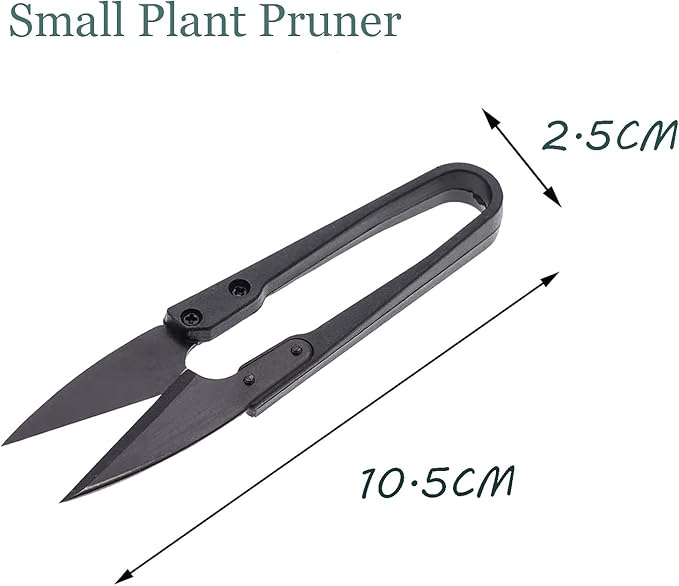 JINJIAN Bonsai Pruning Scissors 6PCS - Small Pruner Shears Bud Leaves Trimmer Garden Shears for Plants, Gardening Clippers for Flower Bonsai Trimming Pruners Trimmers Secateurs(BLACK)