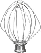 6-Wire Whip Attachment Fits KitchenAid Tilt-Head Stand Mixer Replace K45WW, Stainless Steel, Egg Heavy Cream Beater, Cakes Mayonnaise Whisk (All Stainless Steel)