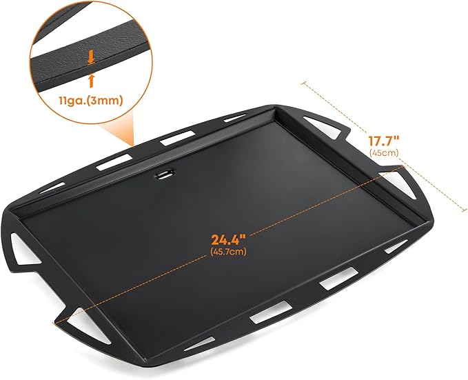 Stanbroil Cooking Griddle Insert for Weber Q300/Q3000 Series Grills, Nonstick Full Size Griddle Plate for Weber Q3000 Q3100 Q3200 Q300 Q320 Grills