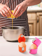 3Pcs Egg Shell Opener, New Egg Tool for Uncooked Eggs, Egg Shell Opener Topper Cutter, Handheld Eggshell Breaker and Egg Separator for Eggs Kitchen Gadgets Egg Cracker Tool ﻿