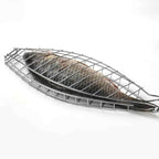 Fish Grill Basket, Stainless Steel Fish Grilling Rack For Oven With Detachable Handle , Large Whole BBQ Fish Grill Basket For Live Fish, NonStick Fish Basket for Grilling Perfect for Salmon, Veggies, And Seafood