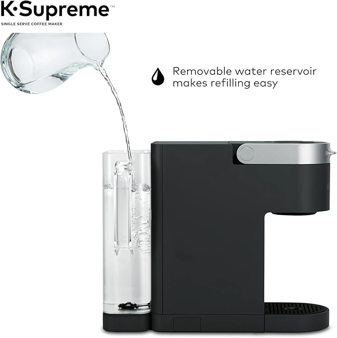 Keeurig KSupreme Single Serve KCup Pod Coffee Maker with MultiStream Technology, Strong Brew and Over Ice, 66 oz Dual‑Position Reservoir
