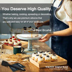 Walfos Silicone Basting Pastry Brush, Heat Resistant Pastry Brush, Perfect for Oil Butter BBQ Grill Baking Kitchen Cooking, Strong Steel Core and One-Pieces Design, BPA Free and Dishwasher safe (10")